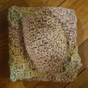 Newborn hat and matching lovey blanket